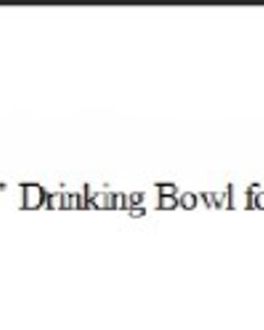 Drinking bowl MY f/sow & piglet